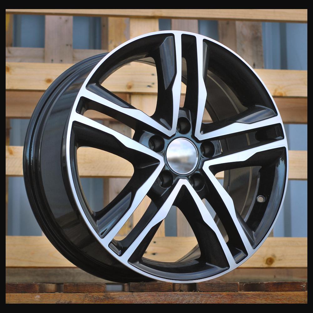 Wheel R17x7.5J  5X114.3  ET  42  66.1  BK424  Black Polished (MB)  For RACIN  (K2)  ((max 1250kg) Opel Vivaro; Renault Trafic)