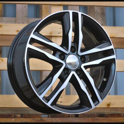 Wheel R17x7.5J  5X114.3  ET  42  66.1  BK424  Black Polished (MB)  For RACIN  (K2)  ((max 1250kg) Opel Vivaro; Renault Trafic)