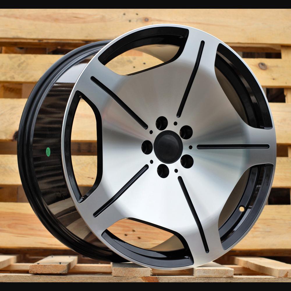 Wheel R19x9.5J  5X112  ET  43  66.6  FBX035  (H3069FA)  Black Polished (MB)  For MER  (A)  (HYBRID FORGED)