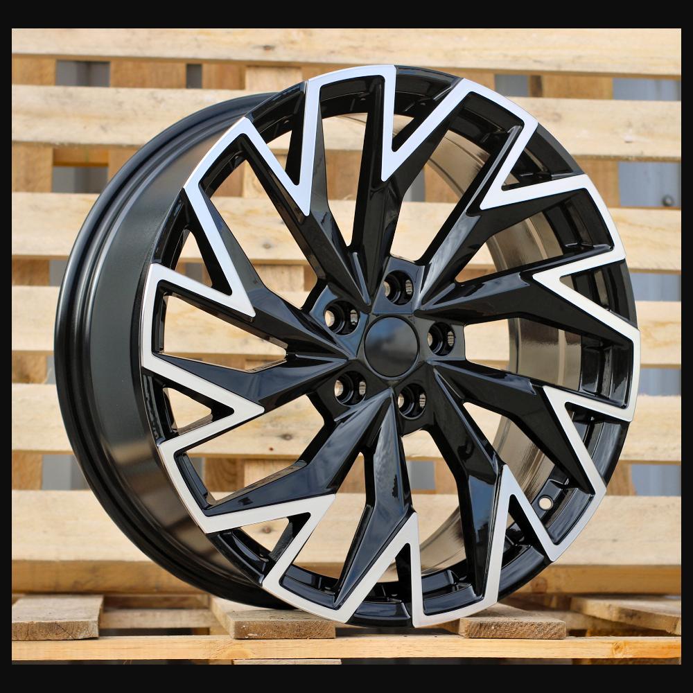 Wheel R18x8J  5X112  ET  44  57.1  FBX423  Black Polished (MB)  For SKODA  (Z3)  (HYBRID FORGED)