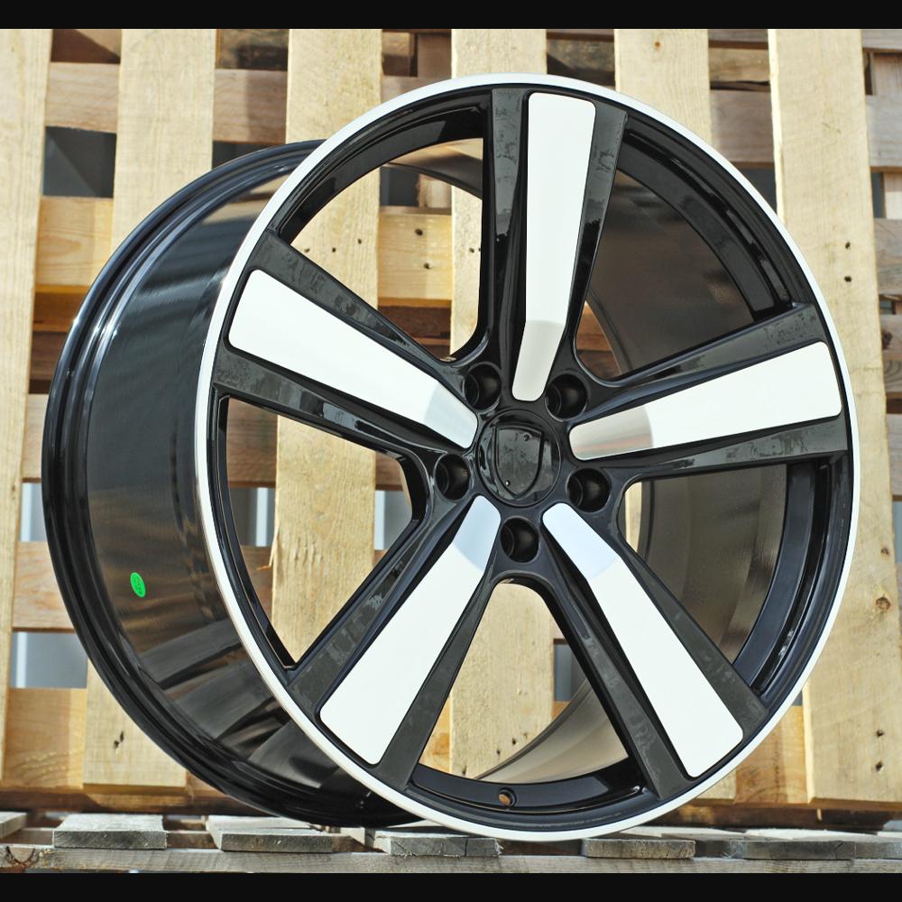Wheel R22x10J  5X130  ET  48  71.6  FC021  Black Polished (MB)  For PORCH  (Z7)  (Rear+Front)