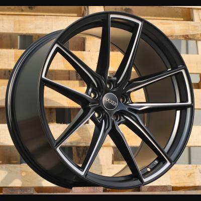 Wheel R20x8.5J  5X112  ET  40  66.6  HX045  Black Half Matt (BLHM)  For HAXER  (Z1)  (Milling)