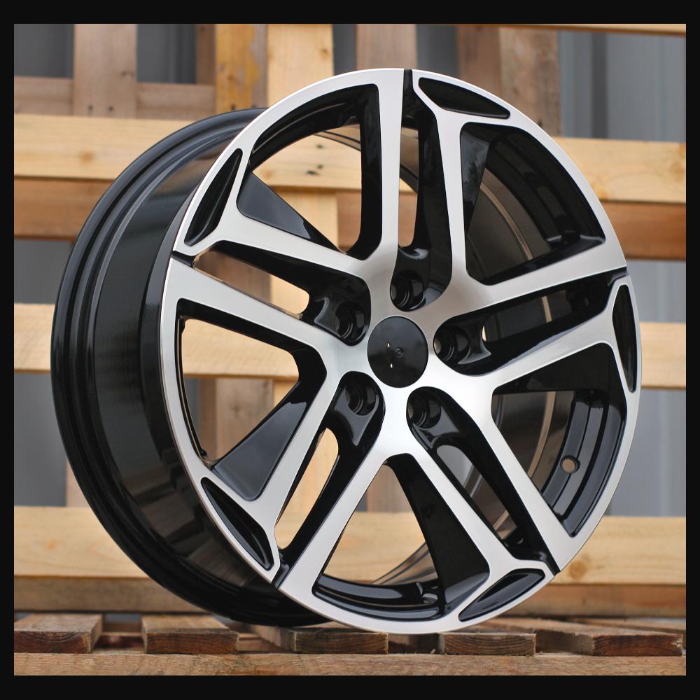 Wheel R17x7.5J  5X108  ET  44  65.1  PG534  (BK5516)  Black Polished (MB)  For PEUG  (K2)