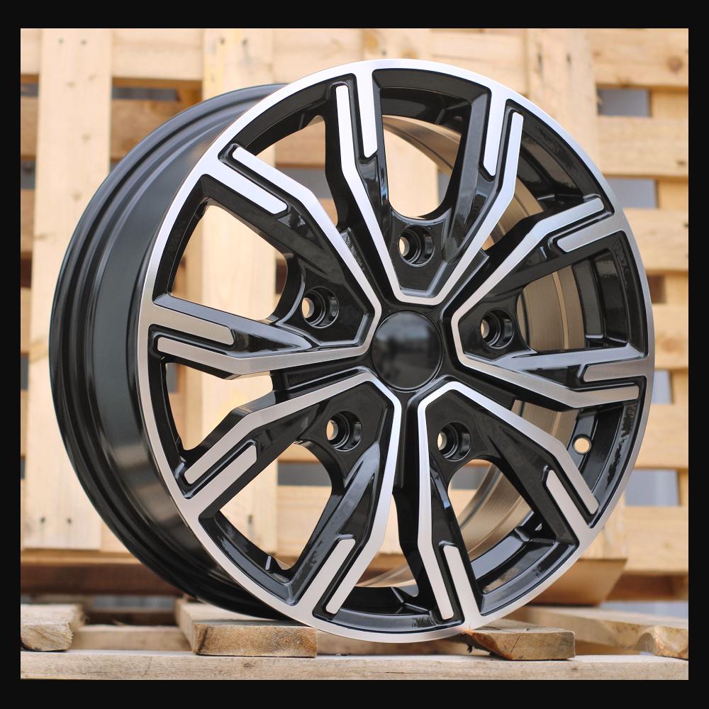 Wheel R16x6.5J  5X120  ET  45  65.1  6408  Black Polished (MB)  For VW  (K8)  (HYBRID FORGED (max 1250kg))