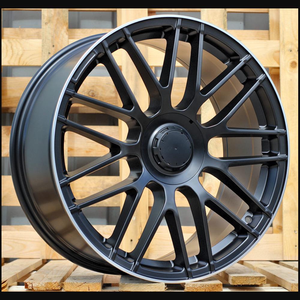 Wheel R18x8J  5X112  ET  45  66.6  B1268  (H3368F)  Black Half Matt+Polished Lip (BLHMPL)  For MER  (Z7)  (HYBRID FORGED)