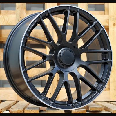 Wheel R18x8J  5X112  ET  45  66.6  B1268  (H3368F)  Black Half Matt+Polished Lip (BLHMPL)  For MER  (Z7)  (HYBRID FORGED)