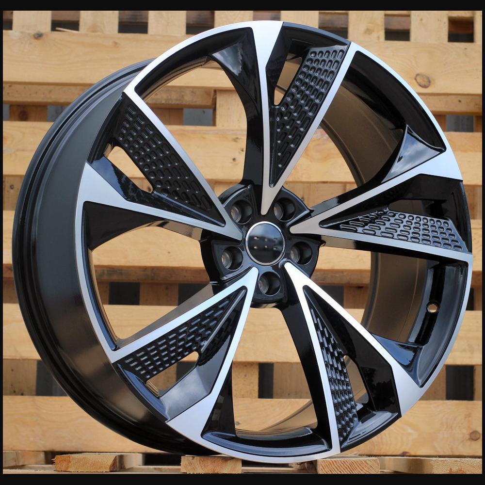 Wheel R21x9J  5X112  ET  35  66.5  B1566  (H861F)  Black Polished (MB)  For AUD  (Z7)  (HYBRID FORGED)