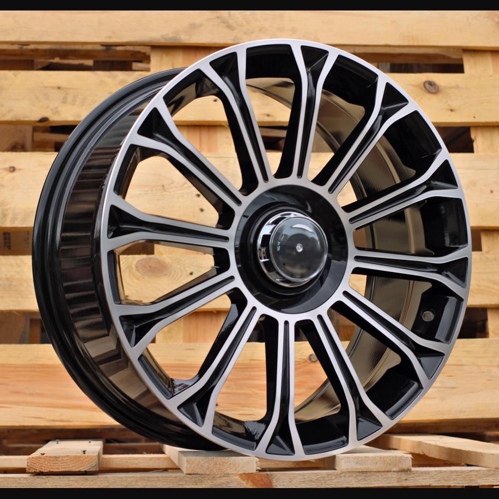 Wheel R20x8.5J  5X112  ET  36  66.6  FBX003  (H3153F)  Black Polished (MB)  For MER  (K7)  (HYBRID FORGED Rear+Front)