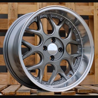 Wheel R16x7J  3X112  ET  30  57.1  FR762  Gun Metal+Polished Lip (GMPL)  For SMART  (R)  (BRABUS Style (AKC 55 Eur)Front+Rear)