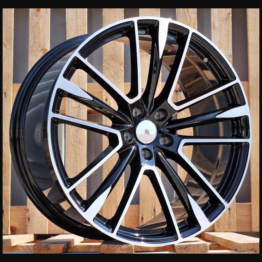 Wheel R21x9J  5X114.3  ET  35  67.1  H1005  (FB0469J)  Black Polished (MB)  For MASER  (K7)  (FORGED Maserati (Rear+Front))