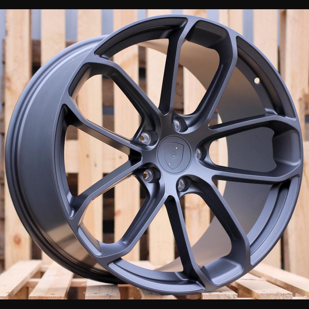 Wheel R21x9.5J  5X130  ET  46  71.6  H5084  (YF5593)  Gun Metal Half Matt (GMHM)  For PORCH  (K7+Z6)  (HYBRID FORGED)