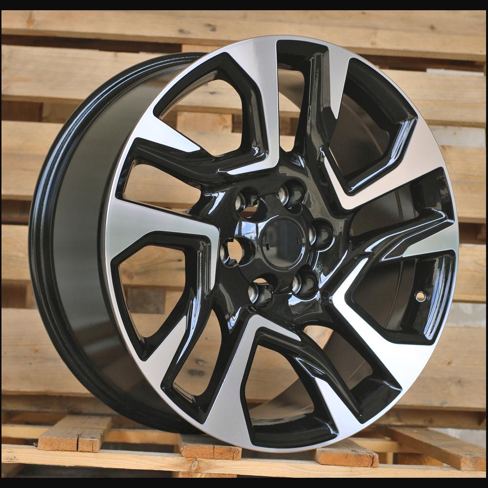 Wheel R20x8.5J  6X139.7  ET  25  106.1  H957D  Black Polished (MB)  For 4X4  (K7)  (HYBRID FORGED)