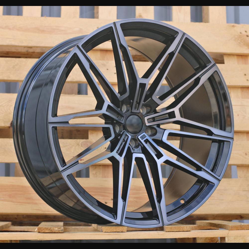 Wheel R21x9.5J  5X112  ET  37  66.6  I0294  Black+Tinted Face (BLTF)  For BMW  (K7)  (Rear+Front)