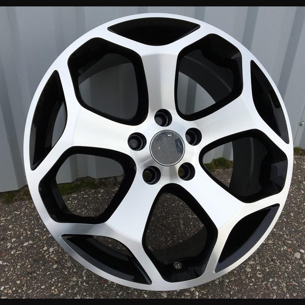 Wheel R17x7.5J  5X108  ET  50  63.4  QC507  Black Polished+Powder Coating (MBPC)  For FORD  (R)