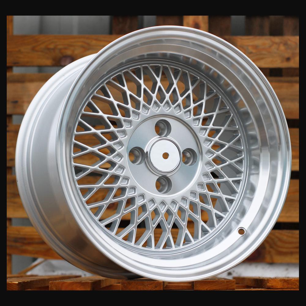 Wheel R15x8.25J  4X100  ET  20  73.1  XF098  Machined Silver (MS)  For RACIN  (R)