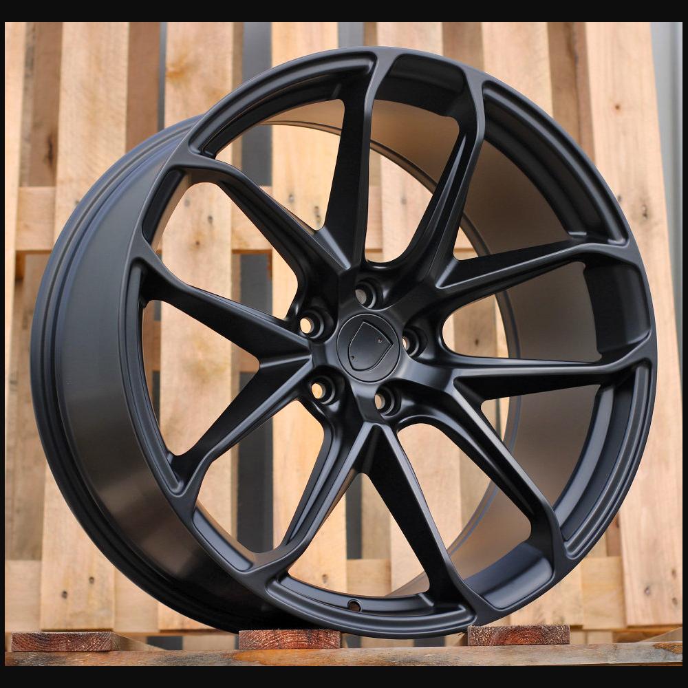 Wheel R21x10J  5X112  ET  19  66.5  Y5985B  Black Half Matt (BLHM)  For PORCH  (K4+P)  ((Front+Rear) NEW Model)
