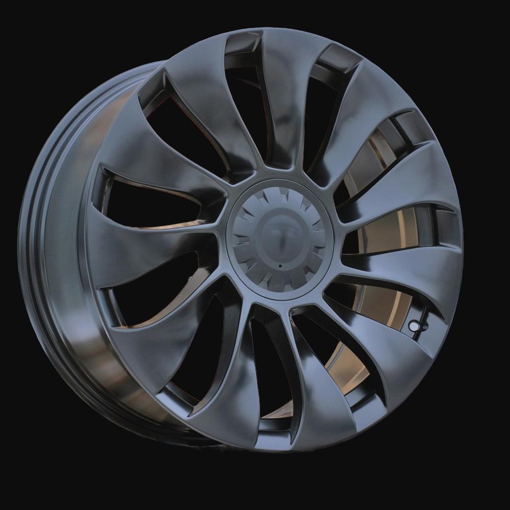 Felge R18x8.5J  5X114.3  ET  40  64.1  YS214  (H3117F)  Black Half Matt (BLHM)  For TESLA