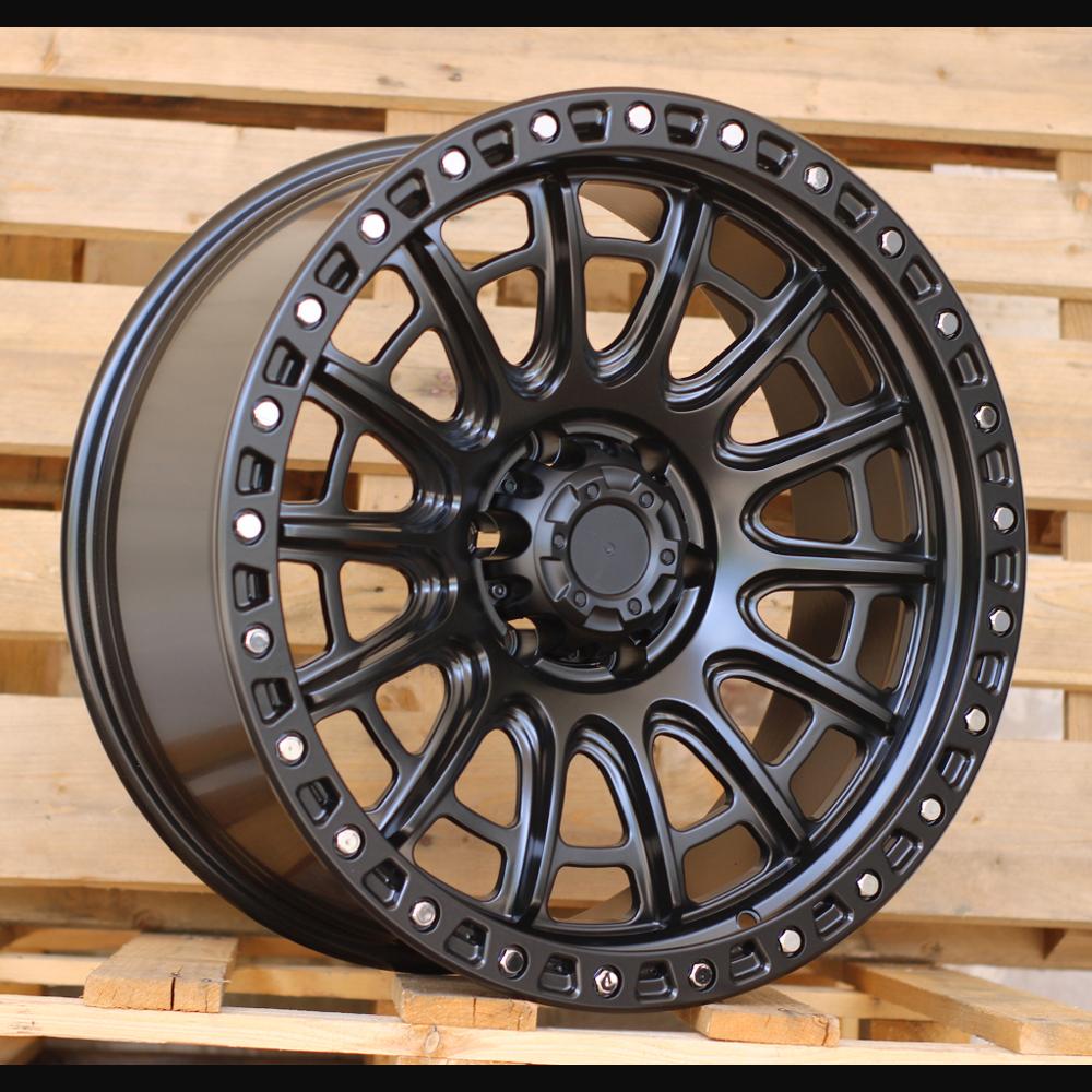 Wheel R20x9J  6X139.7  ET  0  110.1  FBX134  Black Matt (BM)  For 4X4  (K3)  (HYBRID FORGED MB+Silver Rivets)