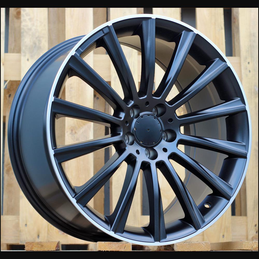 Wheel R18x7.5J  5X112  ET  44  66.6  B1048  Black Half Matt+Polished Lip (BLHMPL)  For MER  (Z1+Z3+Z6)