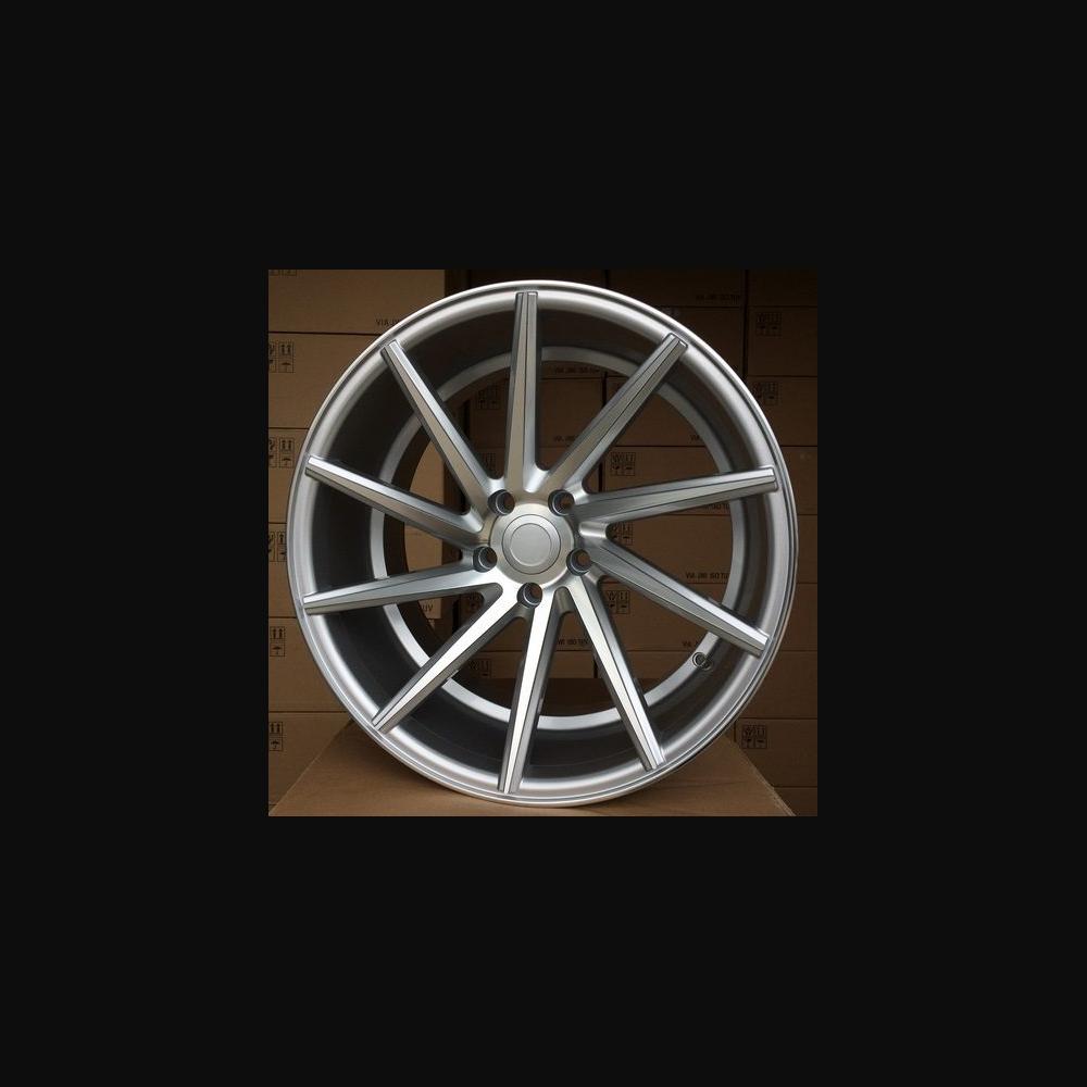 Wheel R19x8.5J  5X120  ET  35  72.6  B1058  Polished Silver+Powder Coating (MSPC)  For RACIN  (K5+K7+P)  (Left side)