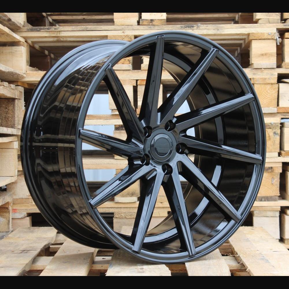 Wheel R19x9.5J  5X112  ET  38  66.6  B1058  Black (BL)  For RACIN  (Z1+M)  (LEFT SIDE (Style Vossen))