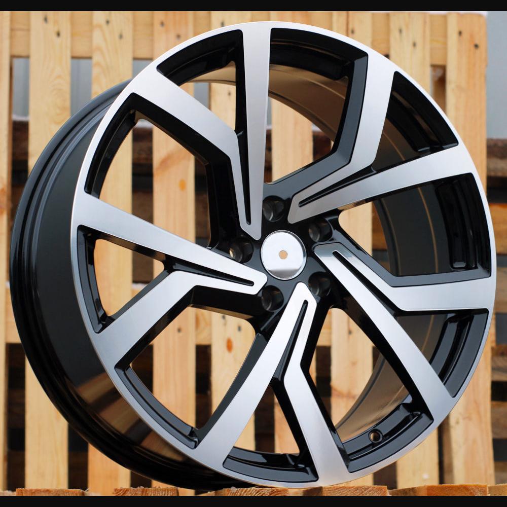 Wheel R17x7.5J  5X112  ET  45  57.1  B1154  (FBX157)  Black Polished (MB)  For VW  (K7+Z7)  (HYBRID FORGED)