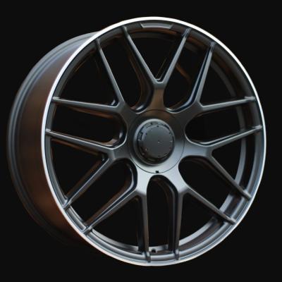 Felge R18x8.5J  5X112  ET  36  66.6  B1258  (IN7040)  Black Half Matt+Polished Lip (BLHMPL)  For MER  (K7)
