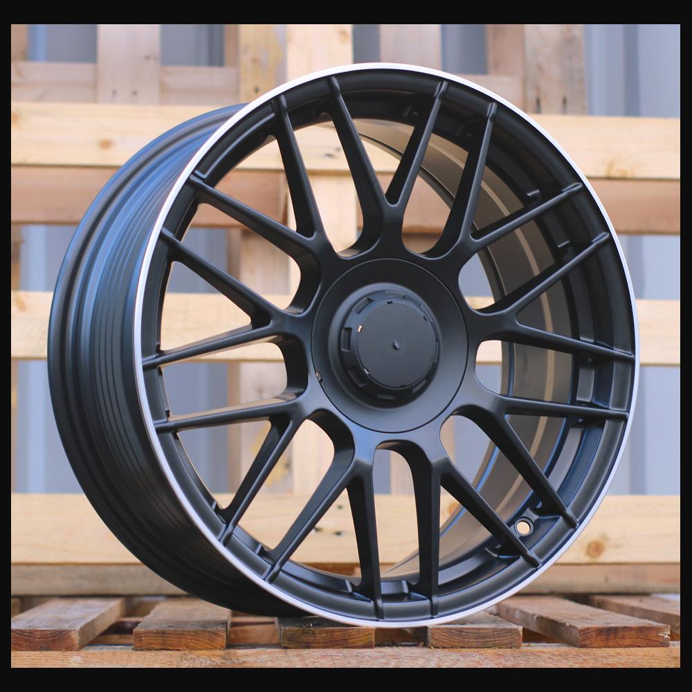 Wheel R17x7.5J  5X112  ET  40  66.6  B1268  (XF083)  Black Half Matt+Polished Lip (BLHMPL)  For MER  (Z6)  (HYBRID FORGED)