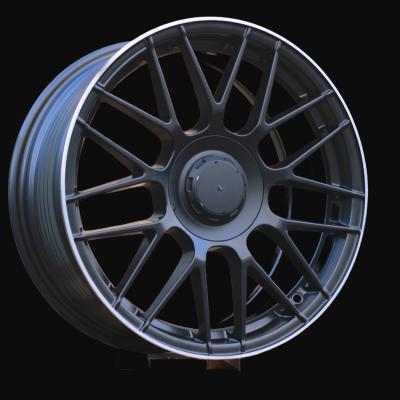 Felge R17x7.5J  5X112  ET  40  66.6  B1268  (XF083)  Black Half Matt+Polished Lip (BLHMPL)  For MER  (Z6)  (HYBRID FORGED)