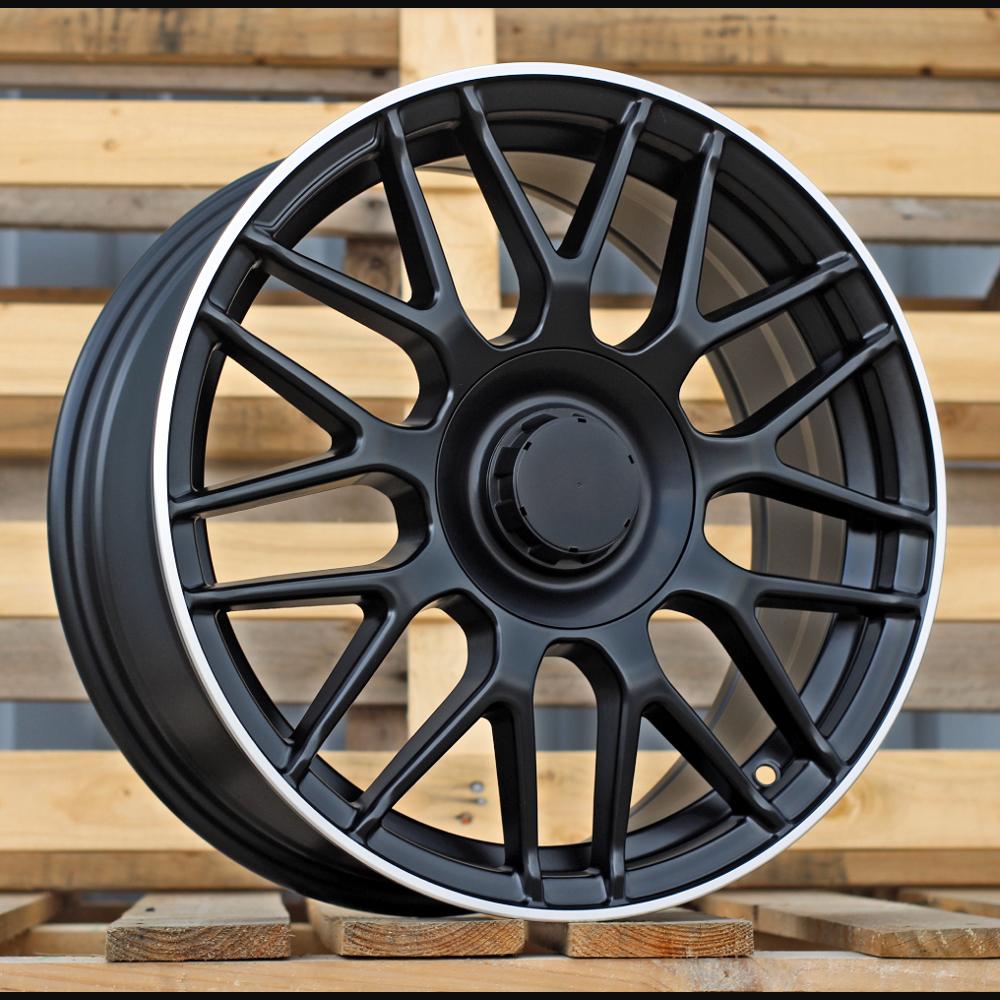 Wheel R17x7.5J  5X112  ET  35  66.5  B1268  (H3368F)  Black+Polished Lip (BLPL)  For MER  (Z3)  (HYBRID FORGED)