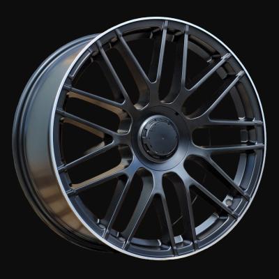 Llanta R17x7.5J  5X112  ET  40  66.6  B1268  (H3368F)  Black Half Matt+Polished Lip (BLHMPL)  For MER  (Z7)  (HYBRID FORGED)