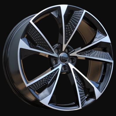 Ratlankis R18x8J  5X100  ET  39  57.1  B1566  (FBX008)  Black Polished (MB)  For AUD  (Z7)  (HYBRID FORGED)