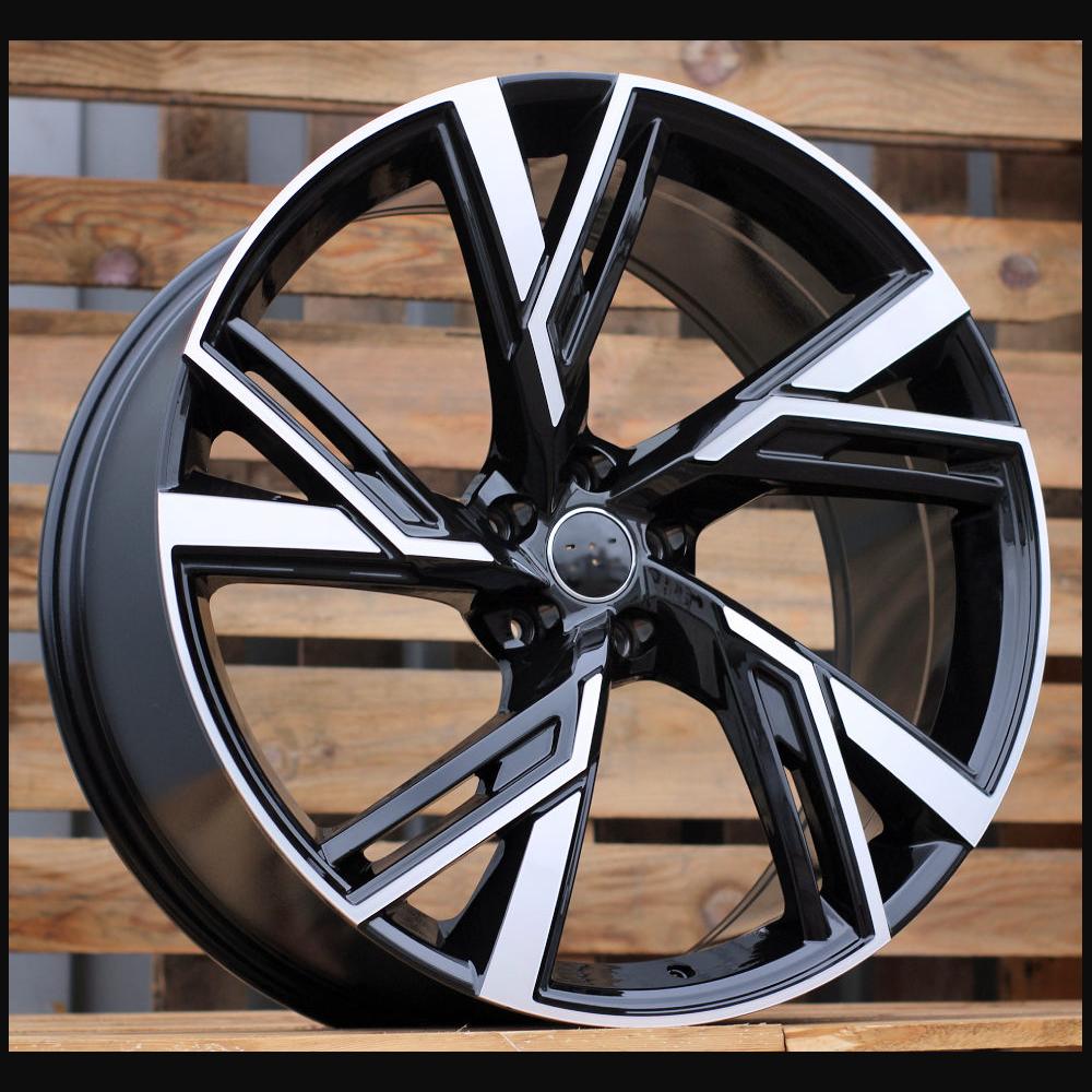 Wheel R17x7.5J  5X112  ET  40  66.5  B1571  (IND5452)  Black Polished (MB)  For AUD  (K8+P2)