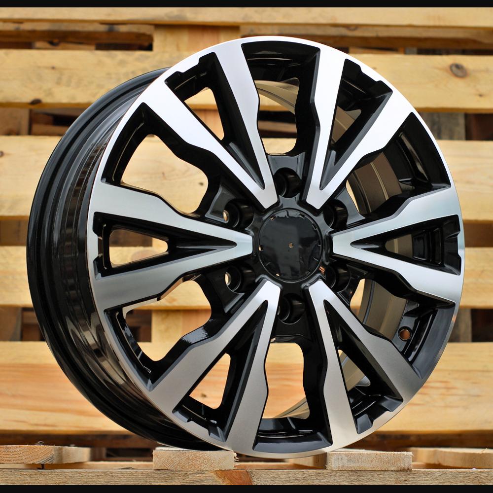 Wheel R16x6.5J  6X130  ET  54  84.1  B3025  Black Polished (MB)  For MER  (Z7+Z2)  (HYBRID FORGED(max 1400kg))