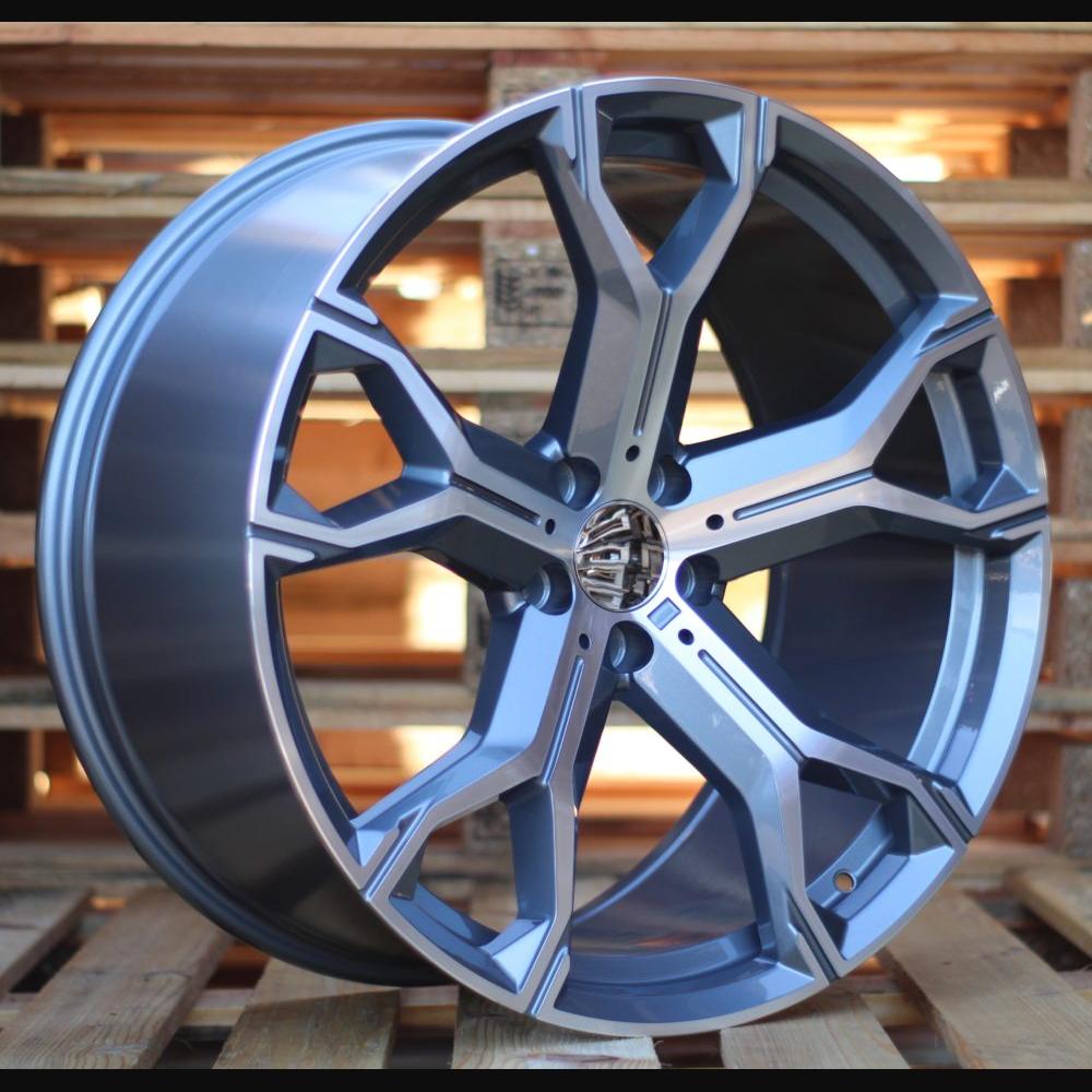 Wheel R22x9.5J  5X112  ET  37  66.6  B5498  (BYD1538)  Grey Polished Half Matt (MGHM)  For BMW  (K3)  ((MGMF))