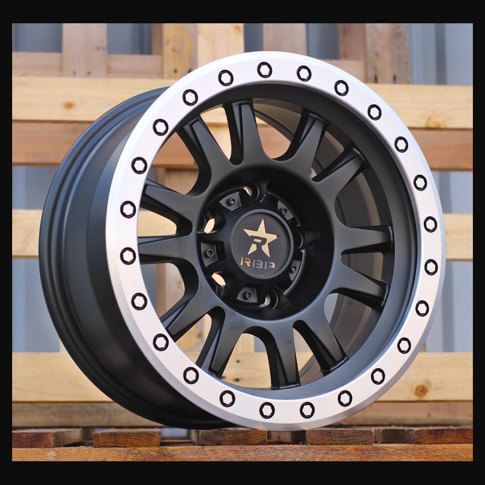 Wheel R16x8J  5X139.7  ET  M12  110.5  B5944  Black Half Matt+Polished Lip (BLHMPL)  For 4X4  (L2)