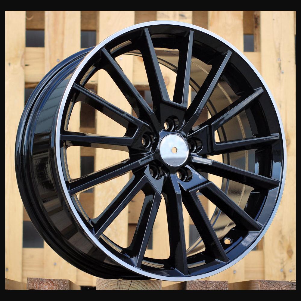 Wheel R18x8J  5X112  ET  42  57.1  B5969  (IN0374)  Black+Polished Lip (BLPL)  For SKODA  (Z5)