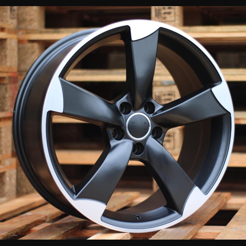 Wheel R18x8.5J  5X112  ET  45  66.5  BK217  (BY939)  Black Polished Half Matt (MBHM)  For AUD  (P+P1+K7)