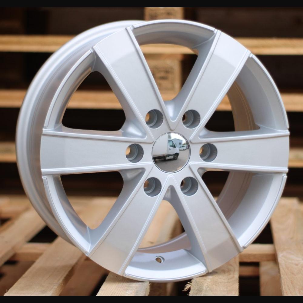 Wheel R16x7J  6X130  ET  60  84.1  BK474  Silver (SI)  For MER  (R)  (4x4J (max 1250kg))