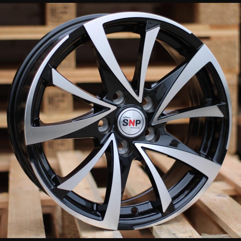 Wheel R15x6.5J  4X100  ET  40  60.1  BK575  Black Polished (MB)  For RACIN  (K2)