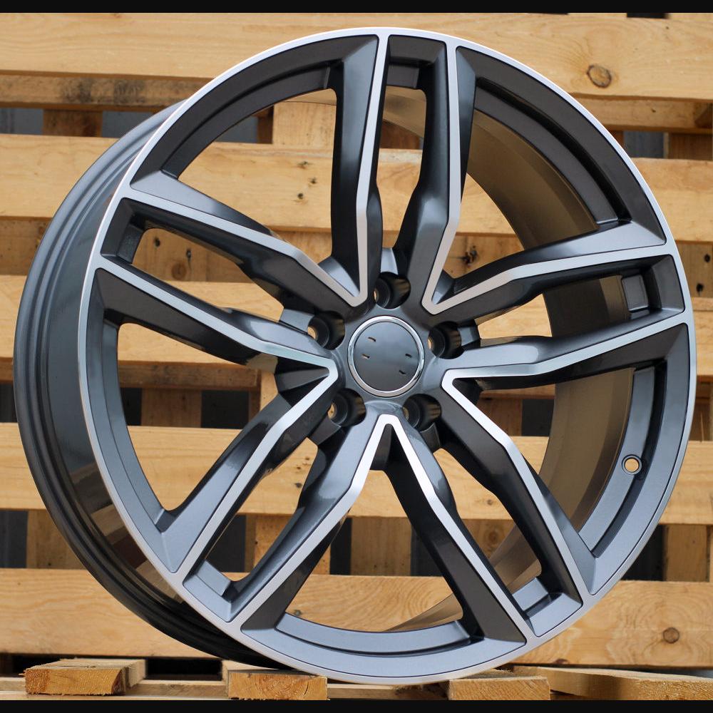 Wheel R16x7J  5X112  ET  39  66.5  BK690  (A5215)  Grey Polished (MG)  For AUD  (P+L4)
