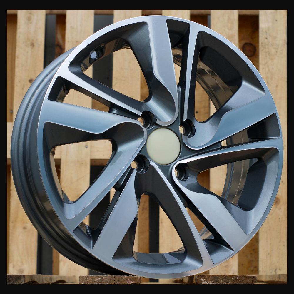 Wheel R15x6J  4X100  ET  46  54.1  BK813  Grey Polished (MG)  For HYUND  (R)