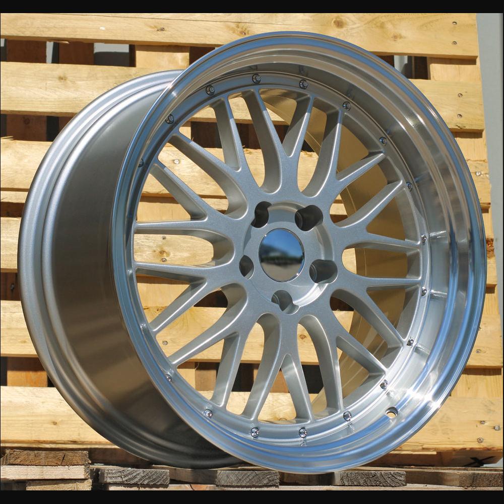 Wheel R19x9.5J  5X120  ET  20  74.1  BK848  Silver+Polished Lip (SP)  For BMW  (K4+M)  (BBS Style Rear+Front)