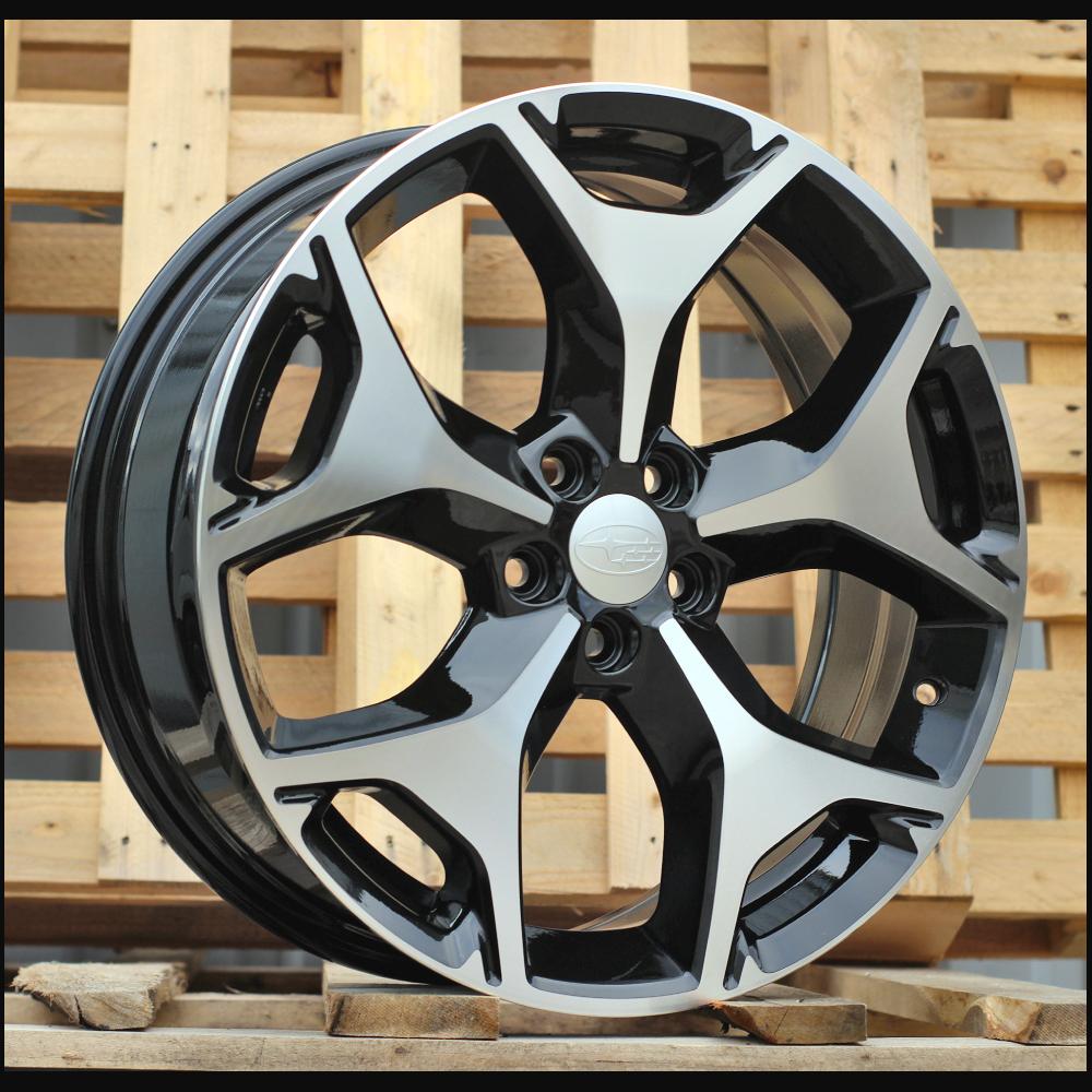 Wheel R18x7J  5X100  ET  48  56.1  BY164  (IN8013)  Black Polished (MB)  For SUBAR  (K4)