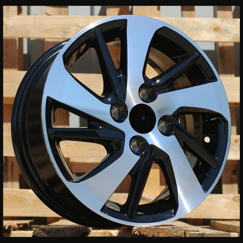 Wheel R15x5.5J  4X100  ET  45  54.1  F0458  (SW121)  Black Polished (MB)  For TOYOT  (P1)