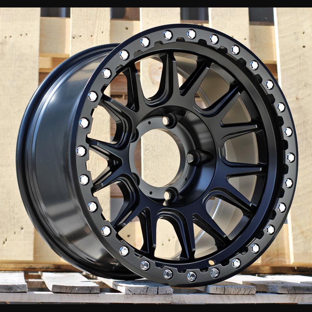 Wheel R17x9J  5X150  ET  M12  110.5  F7018  Black Matt (BM)  For 4X4  (P2)  (Chrome Rivets)