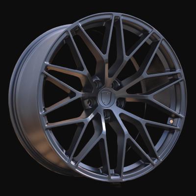 Cerchio R21x9.5J  5X130  ET  46  71.6  FB1705  Black Matt (BM)  For PORCH  (K7)  (FORGED (Rear+Front))