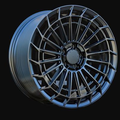 Llanta R19x9.5J  5X112  ET  38  66.6  FBX162  (YF0359)  Black Half Matt (BLHM)  For MER  (A)  (HYBRID FORGED Rear+Front)