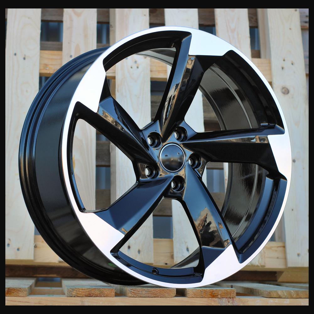 Wheel R20x8.5J  5X112  ET  40  66.5  FBX390  Black Polished (MB)  For AUD  (K3)  (HYBRID FORGED)