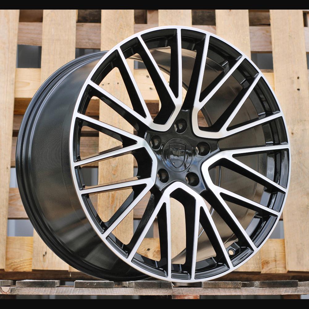 Wheel R21x11J  5X130  ET  58  71.6  FE179  (HP704F)  Black Polished (MB)  For PORCH  (Z3)  (HYBRID FORGED Rear+Front)